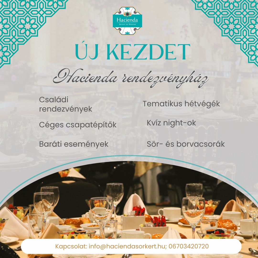 Hacienda Sörkert Étlap